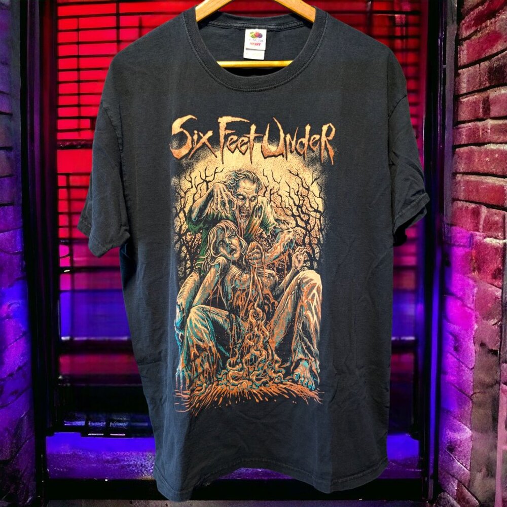 Six Feet Under Chris Barnes of Cannibal Corpse T-Shirt, X-Large
